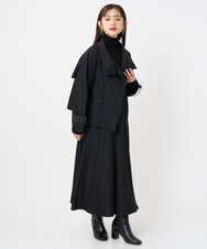 F6FAD20230 MICHEL KLEIN(小さいサイズ)(メゾン ドゥ サンク) [小さいサイズ]シアーケーブルハイネックニット ライトグレー