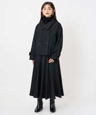 F6FAD20230 MICHEL KLEIN(小さいサイズ)(メゾン ドゥ サンク) [小さいサイズ]シアーケーブルハイネックニット ライトグレー