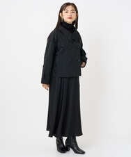 F6FAD20230 MICHEL KLEIN(小さいサイズ)(メゾン ドゥ サンク) [小さいサイズ]シアーケーブルハイネックニット ライトグレー