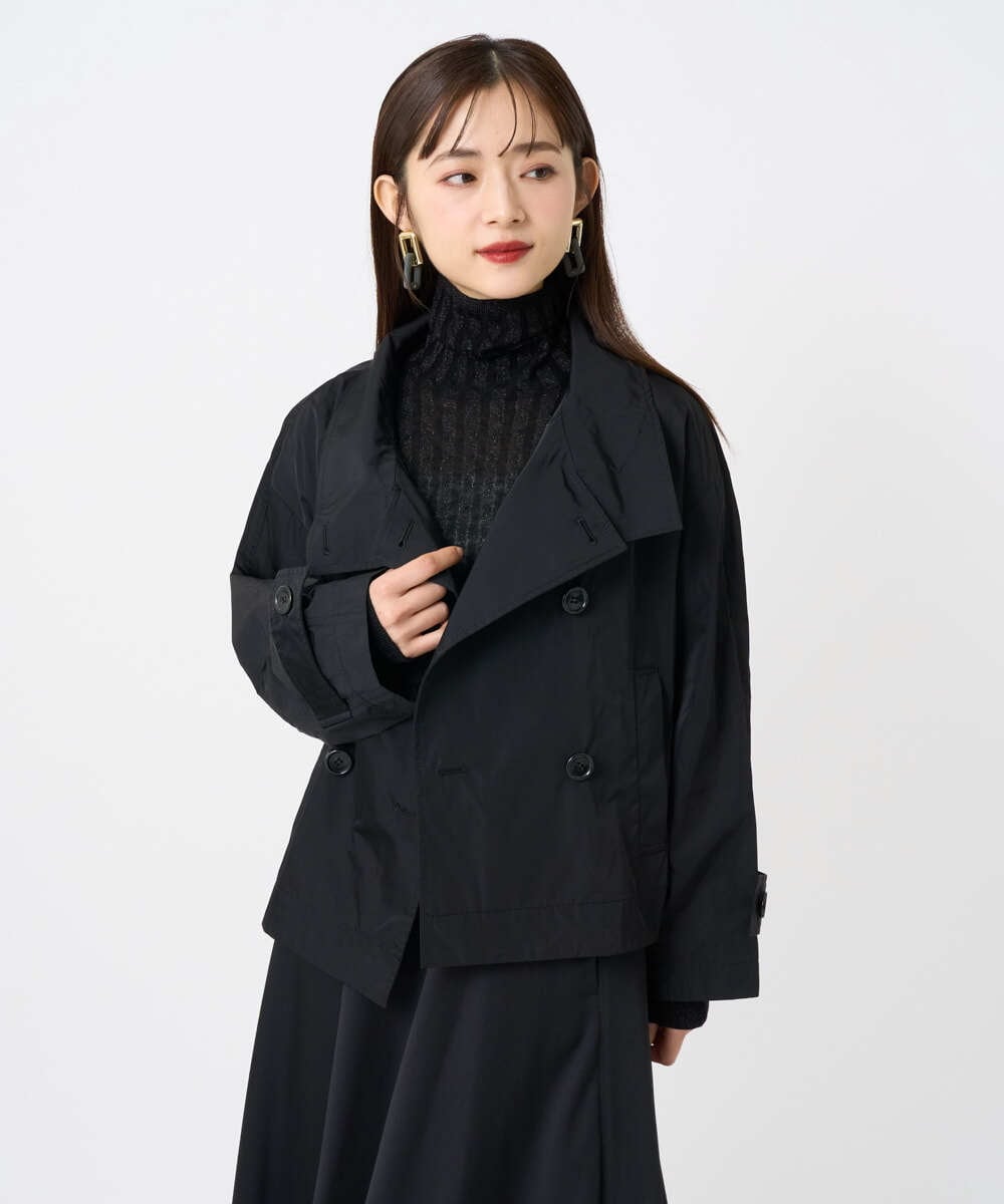 小さいサイズ]シアーケーブルハイネックニット(ニット・セーター