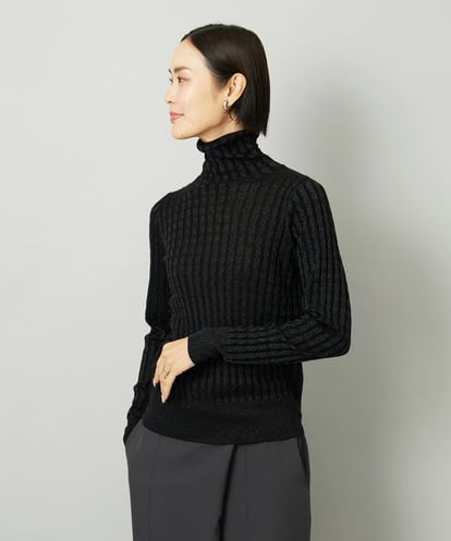 F6FAD20230 MICHEL KLEIN(小さいサイズ) [小さいサイズ]シアーケーブルハイネックニット