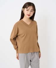 F6FAD23210 MICHEL KLEIN(小さいサイズ)(メゾン ドゥ サンク) [小さいサイズ]Vネックニット ライトブルー