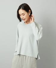 F6FAD23210 MICHEL KLEIN(小さいサイズ)(メゾン ドゥ サンク) [小さいサイズ]Vネックニット ライトブルー