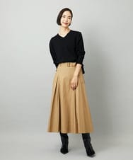 F6FAD23210 MICHEL KLEIN(小さいサイズ)(メゾン ドゥ サンク) [小さいサイズ]Vネックニット ライトブルー