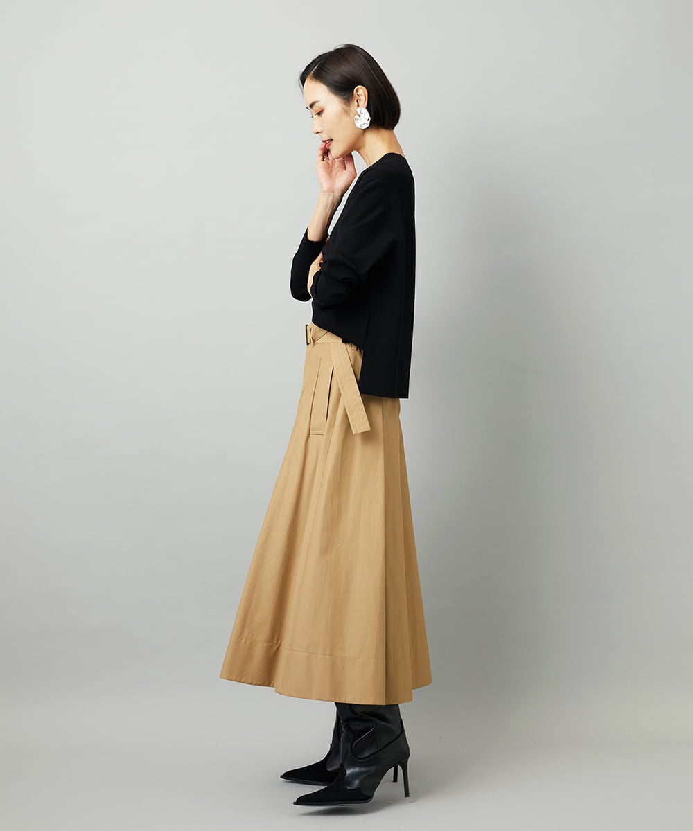 F6FAD23210 MICHEL KLEIN(小さいサイズ)(メゾン ドゥ サンク) [小さいサイズ]Vネックニット ライトブルー