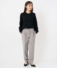 F6FAD23210 MICHEL KLEIN(小さいサイズ)(メゾン ドゥ サンク) [小さいサイズ]Vネックニット ライトブルー