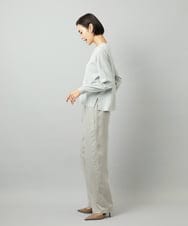 F6FAD23210 MICHEL KLEIN(小さいサイズ)(メゾン ドゥ サンク) [小さいサイズ]Vネックニット ライトブルー