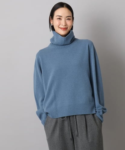 F6FAD28230 MICHEL KLEIN(小さいサイズ) [小さいサイズ][定番人気]ハイネックニット