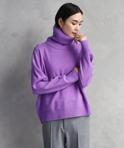 F6FAD28230 MICHEL KLEIN(小さいサイズ) [小さいサイズ][定番人気]ハイネックニット