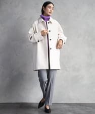 F6FAD28230 MICHEL KLEIN(小さいサイズ)(メゾン ドゥ サンク) [小さいサイズ][定番人気]ハイネックニット ライトグレー