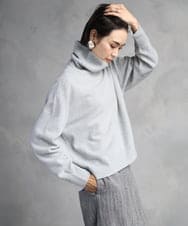 F6FAD28230 MICHEL KLEIN(小さいサイズ)(メゾン ドゥ サンク) [小さいサイズ][定番人気]ハイネックニット ライトグレー