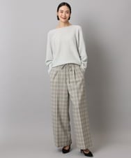 F6FAD40190 MICHEL KLEIN(小さいサイズ)(メゾン ドゥ サンク) [小さいサイズ][定番人気]ホールガーメント(R)ドルマンスリーブニット パープル