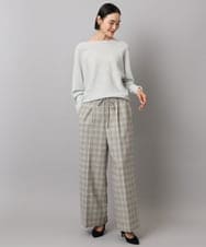 F6FAD40190 MICHEL KLEIN(小さいサイズ)(メゾン ドゥ サンク) [小さいサイズ][定番人気]ホールガーメント(R)ドルマンスリーブニット パープル