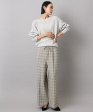 F6FAD40190 MICHEL KLEIN(小さいサイズ)(メゾン ドゥ サンク) [小さいサイズ][定番人気]ホールガーメント(R)ドルマンスリーブニット パープル