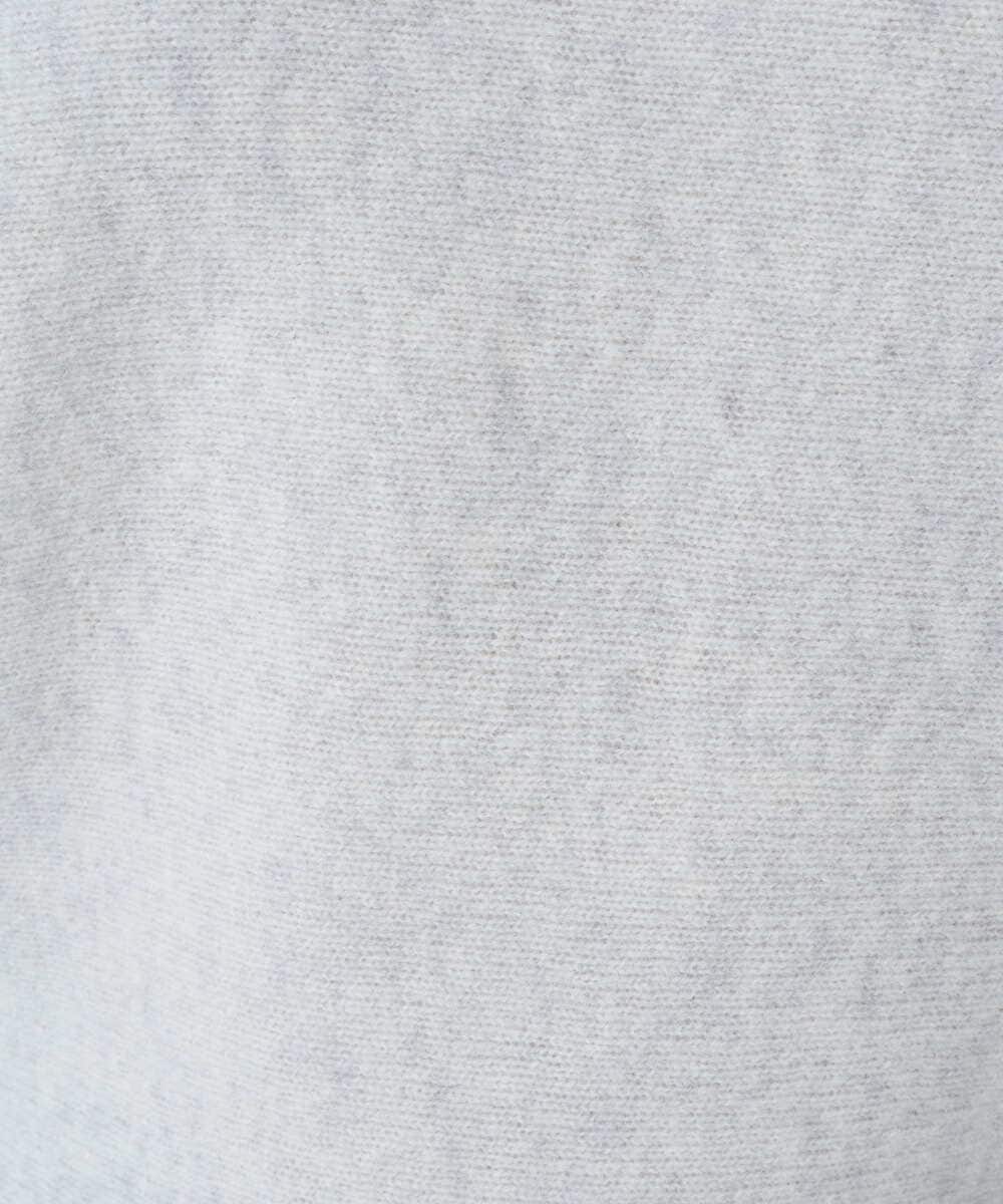 F6FAD40190 MICHEL KLEIN(小さいサイズ)(メゾン ドゥ サンク) [小さいサイズ][定番人気]ホールガーメント(R)ドルマンスリーブニット ライトグレー