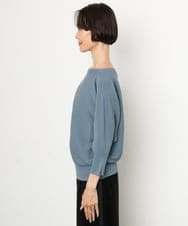 F6FAG17190 MICHEL KLEIN(小さいサイズ)(メゾン ドゥ サンク) 【小さいサイズ】［定番人気］ホールガーメント(R)ドルマンスリーブニット ブルー