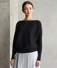 F6FAH17190 MICHEL KLEIN(小さいサイズ)(メゾン ドゥ サンク) 【小さいサイズ】[定番人気]ホールガーメント(R)ドルマンスリーブニット(長袖) ピンク