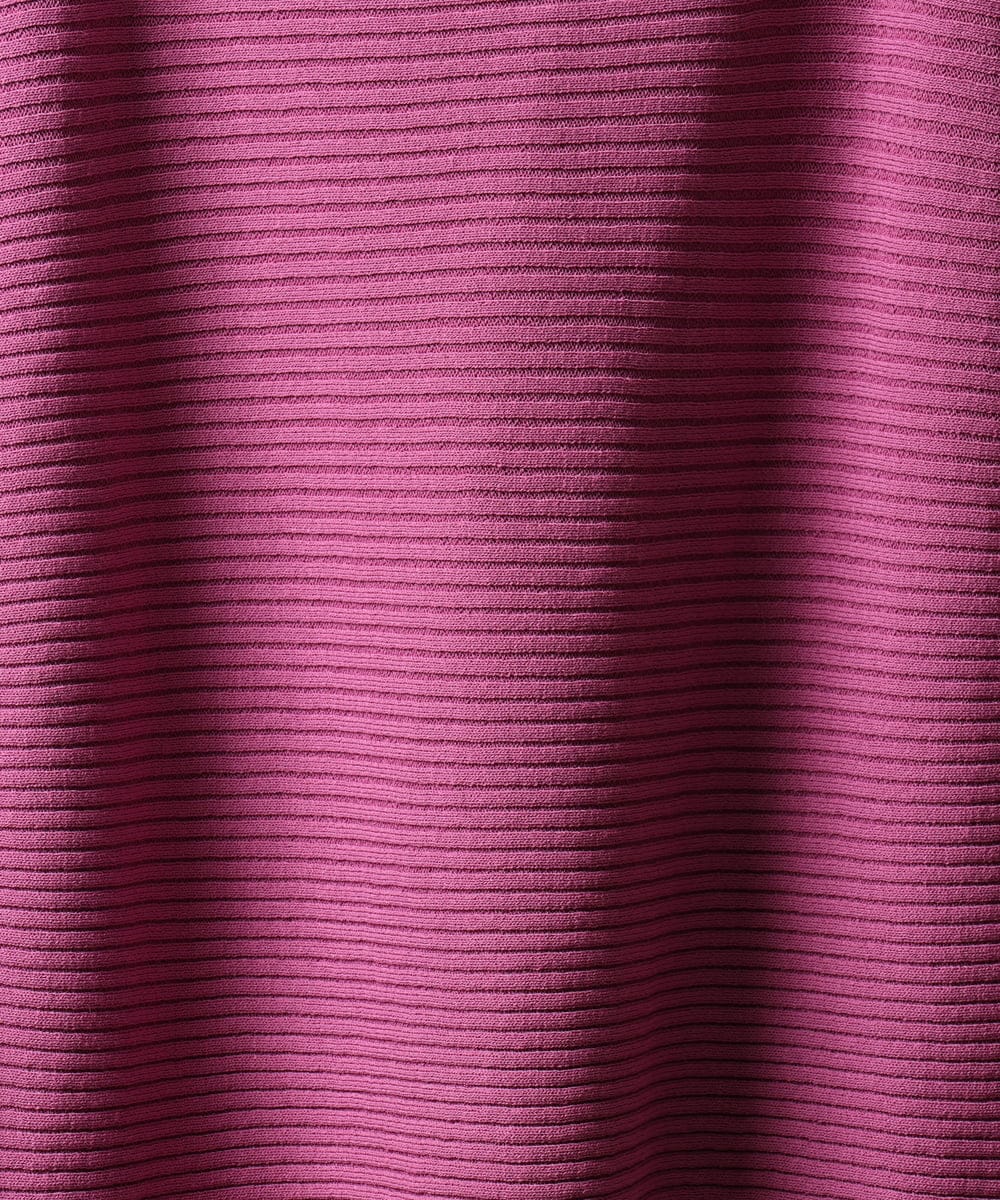 F6FAH17190 MICHEL KLEIN(小さいサイズ)(メゾン ドゥ サンク) 【小さいサイズ】[定番人気]ホールガーメント(R)ドルマンスリーブニット(長袖) ピンク