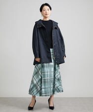 F6FAV15180 MICHEL KLEIN(小さいサイズ)(メゾン ドゥ サンク) [小さいサイズ]ホールガーメント(R)ボトルネックニット（ボーダー・無地/定番） ボルドー(77)