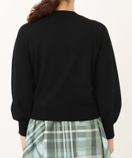 F6FAV15180 MICHEL KLEIN(小さいサイズ)(メゾン ドゥ サンク) [小さいサイズ]ホールガーメント(R)ボトルネックニット（ボーダー・無地/定番） ボルドー(77)
