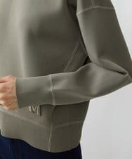 F6FAV37190 MICHEL KLEIN(小さいサイズ)(メゾン ドゥ サンク) [小さいサイズ]スポンディッシュポリワッペン付きニット（セットアップ対応） カーキ(36)