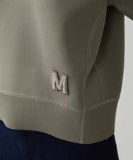 F6FAV37190 MICHEL KLEIN(小さいサイズ)(メゾン ドゥ サンク) [小さいサイズ]スポンディッシュポリワッペン付きニット（セットアップ対応） カーキ(36)