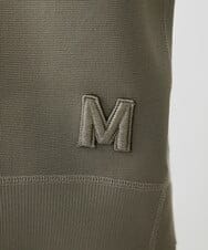 F6FAV37190 MICHEL KLEIN(小さいサイズ)(メゾン ドゥ サンク) [小さいサイズ]スポンディッシュポリワッペン付きニット（セットアップ対応） カーキ(36)
