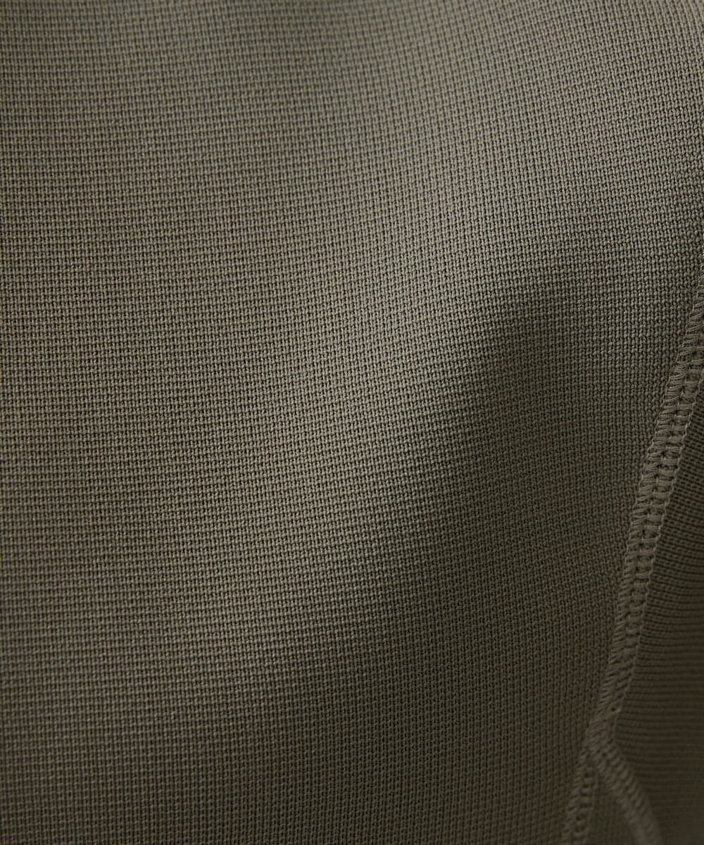 F6FAV37190 MICHEL KLEIN(小さいサイズ)(メゾン ドゥ サンク) [小さいサイズ]スポンディッシュポリワッペン付きニット（セットアップ対応） カーキ(36)