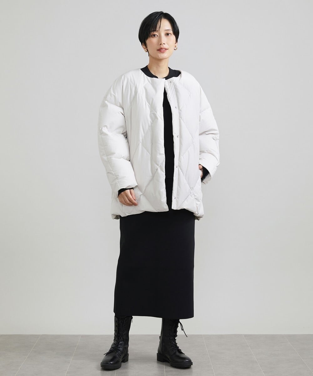F6FAV37190 MICHEL KLEIN(小さいサイズ)(メゾン ドゥ サンク) [小さいサイズ]スポンディッシュポリワッペン付きニット（セットアップ対応） カーキ(36)