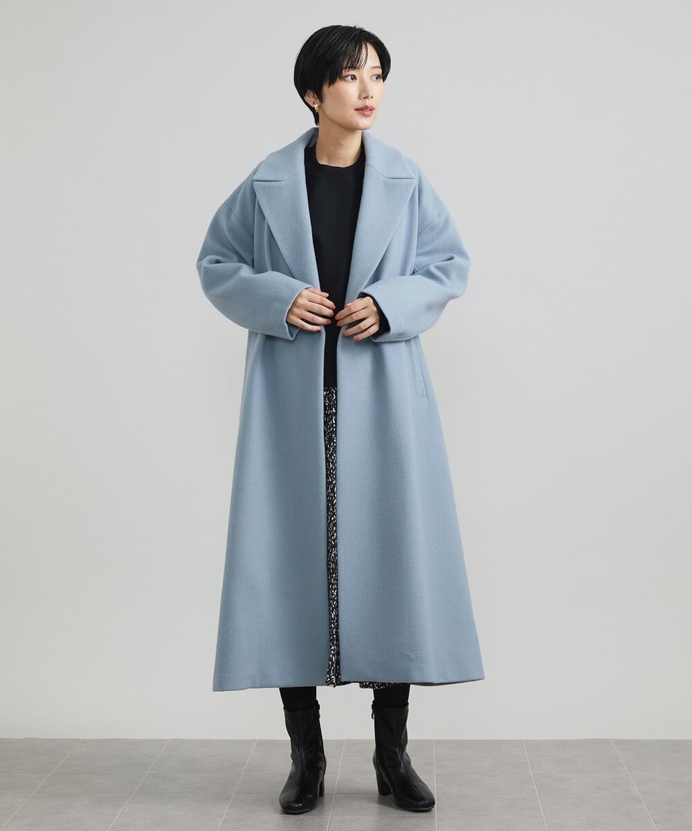 F6FAV37190 MICHEL KLEIN(小さいサイズ)(メゾン ドゥ サンク) [小さいサイズ]スポンディッシュポリワッペン付きニット（セットアップ対応） カーキ(36)