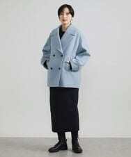 F6FAV37190 MICHEL KLEIN(小さいサイズ)(メゾン ドゥ サンク) [小さいサイズ]スポンディッシュポリワッペン付きニット（セットアップ対応） カーキ(36)