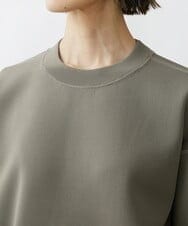 F6FAV37190 MICHEL KLEIN(小さいサイズ)(メゾン ドゥ サンク) [小さいサイズ]スポンディッシュポリワッペン付きニット（セットアップ対応） カーキ(36)