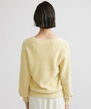 F6FAV42230 MICHEL KLEIN(小さいサイズ)(メゾン ドゥ サンク) [小さいサイズ]Vネックシャギーニット ライトイエロー(20)
