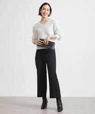 F6FAV42230 MICHEL KLEIN(小さいサイズ)(メゾン ドゥ サンク) [小さいサイズ]Vネックシャギーニット ライトイエロー(20)