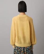 F6FBD32230 MICHEL KLEIN(小さいサイズ)(メゾン ドゥ サンク) モヘアローゲージニット イエロー