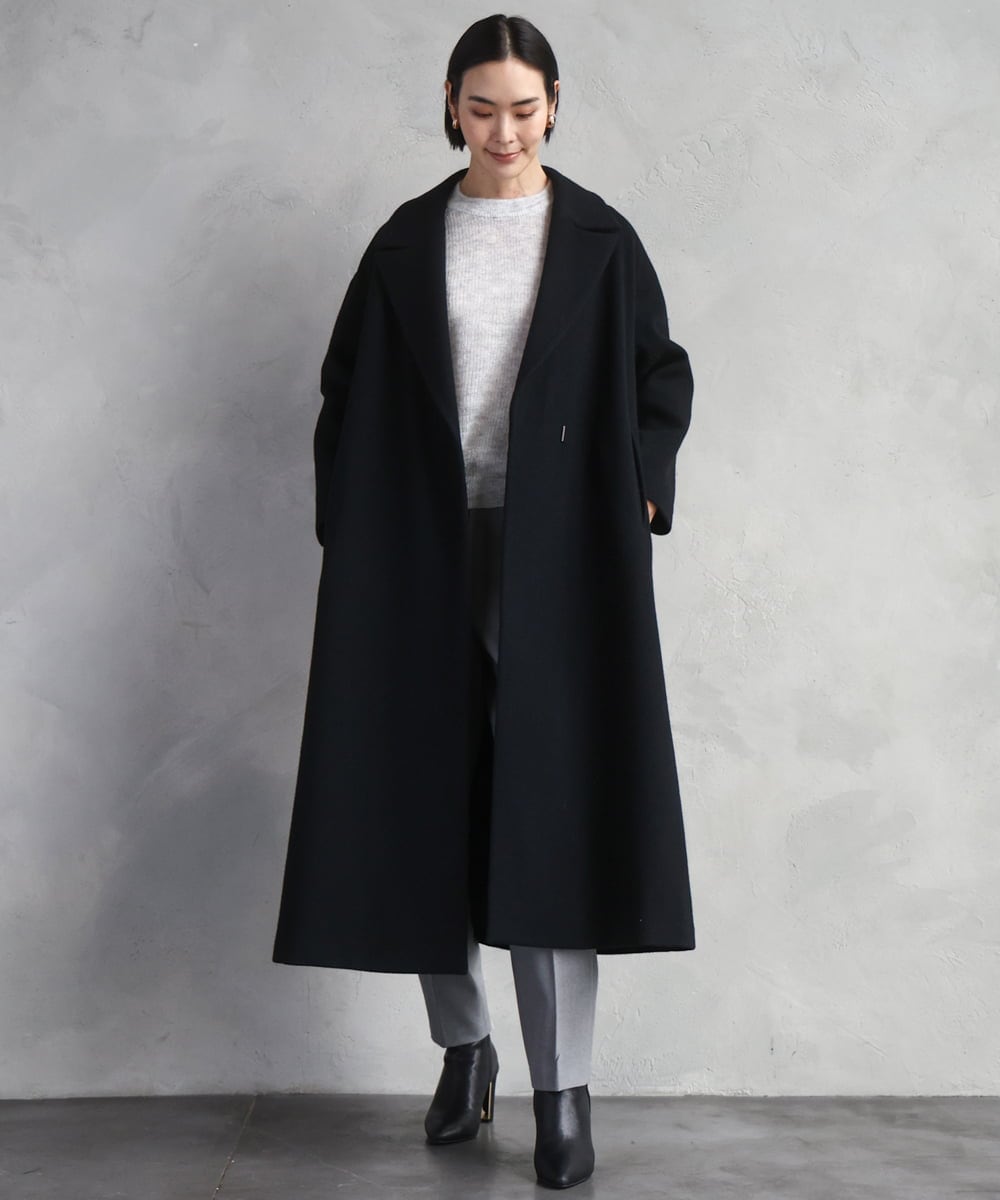 F6FBD32230 MICHEL KLEIN(小さいサイズ)(メゾン ドゥ サンク) モヘアローゲージニット イエロー