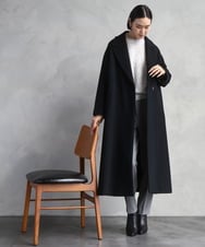 F6FBD32230 MICHEL KLEIN(小さいサイズ)(メゾン ドゥ サンク) モヘアローゲージニット イエロー