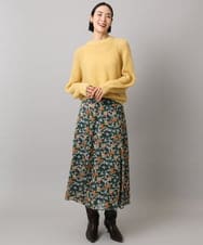 F6FBD32230 MICHEL KLEIN(小さいサイズ)(メゾン ドゥ サンク) モヘアローゲージニット イエロー