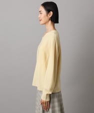 F6FBD34200 MICHEL KLEIN(小さいサイズ)(メゾン ドゥ サンク) [セットアップ対応]Vネックニット ライトイエロー