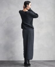 F6FBD34200 MICHEL KLEIN(小さいサイズ)(メゾン ドゥ サンク) [セットアップ対応]Vネックニット ライトイエロー