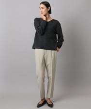 F6FBD34200 MICHEL KLEIN(小さいサイズ)(メゾン ドゥ サンク) [セットアップ対応]Vネックニット ライトイエロー