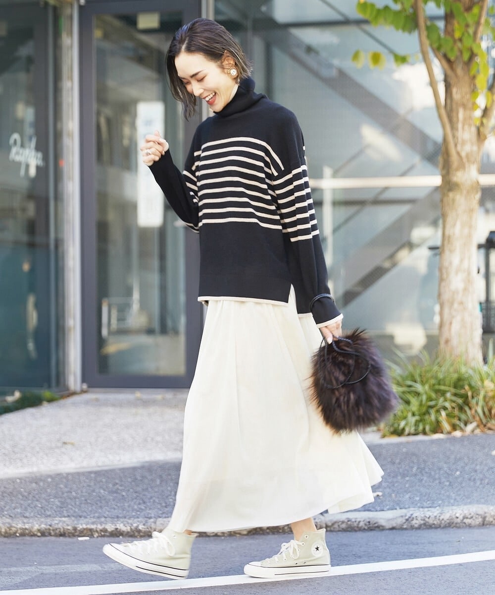 【新品未使用】ponpon 半袖ニット　Michelle half knit