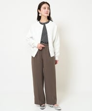 F6FDA02290 MICHEL KLEIN(小さいサイズ)(メゾン ドゥ サンク) [小さいサイズ]2WAYニットカーディガン ライトイエロー