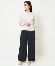 F6FDA15190 MICHEL KLEIN(小さいサイズ)(メゾン ドゥ サンク) [小さいサイズ]ホールガーメント(R)ボトルネックニット ブルー