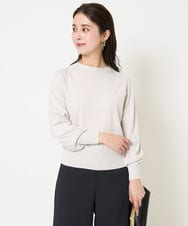 F6FDA15190 MICHEL KLEIN(小さいサイズ)(メゾン ドゥ サンク) [小さいサイズ]ホールガーメント(R)ボトルネックニット ブルー