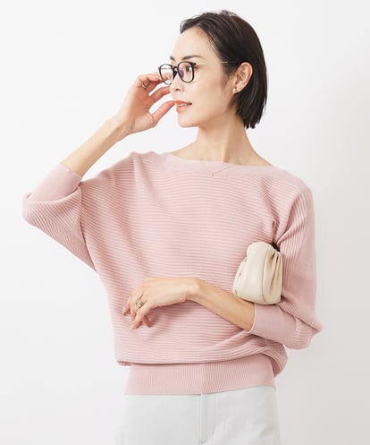 F6FDA17180 MICHEL KLEIN(小さいサイズ) [小さいサイズ]ホールガーメント(R)ドルマンスリーブニット(7分袖)