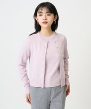 F6FDD01190 MICHEL KLEIN(小さいサイズ)(メゾン ドゥ サンク) [小さいサイズ][アンサンブル対応]コンパクトニットプルオーバー ネイビー