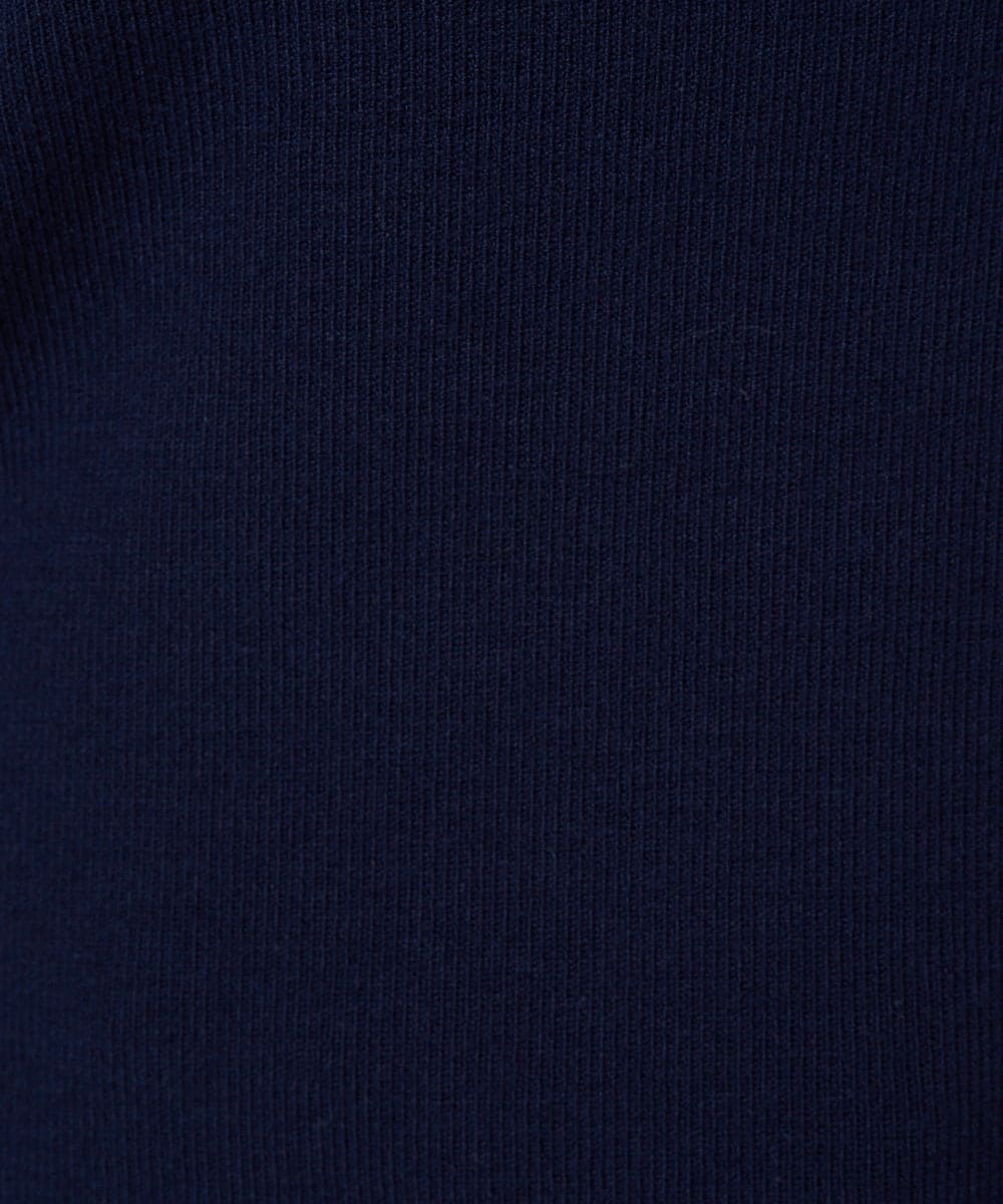 F6FDD01190 MICHEL KLEIN(小さいサイズ)(メゾン ドゥ サンク) [小さいサイズ][アンサンブル対応]コンパクトニットプルオーバー ネイビー