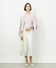 F6FDD01190 MICHEL KLEIN(小さいサイズ)(メゾン ドゥ サンク) [小さいサイズ][アンサンブル対応]コンパクトニットプルオーバー ネイビー