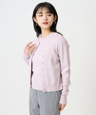 F6FDD01190 MICHEL KLEIN(小さいサイズ)(メゾン ドゥ サンク) [小さいサイズ][アンサンブル対応]コンパクトニットプルオーバー ネイビー